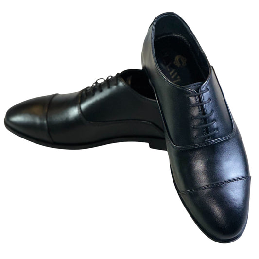 Ashen Classic Lace Leather Premium Shoes