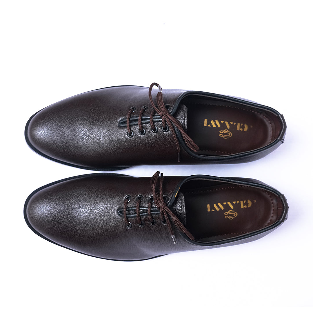 Matte Brauna Laced Formal Brown | Claavi