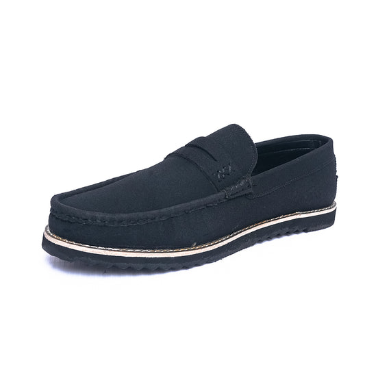 Black Chunky Plain Loro Piana Black