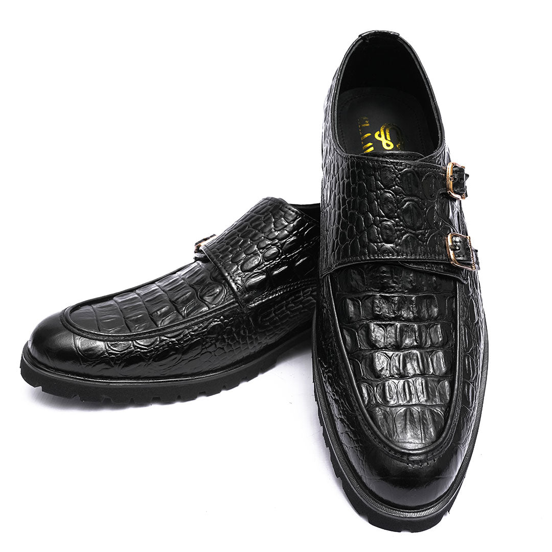 CROX Double Monk Formal Black | Claavi