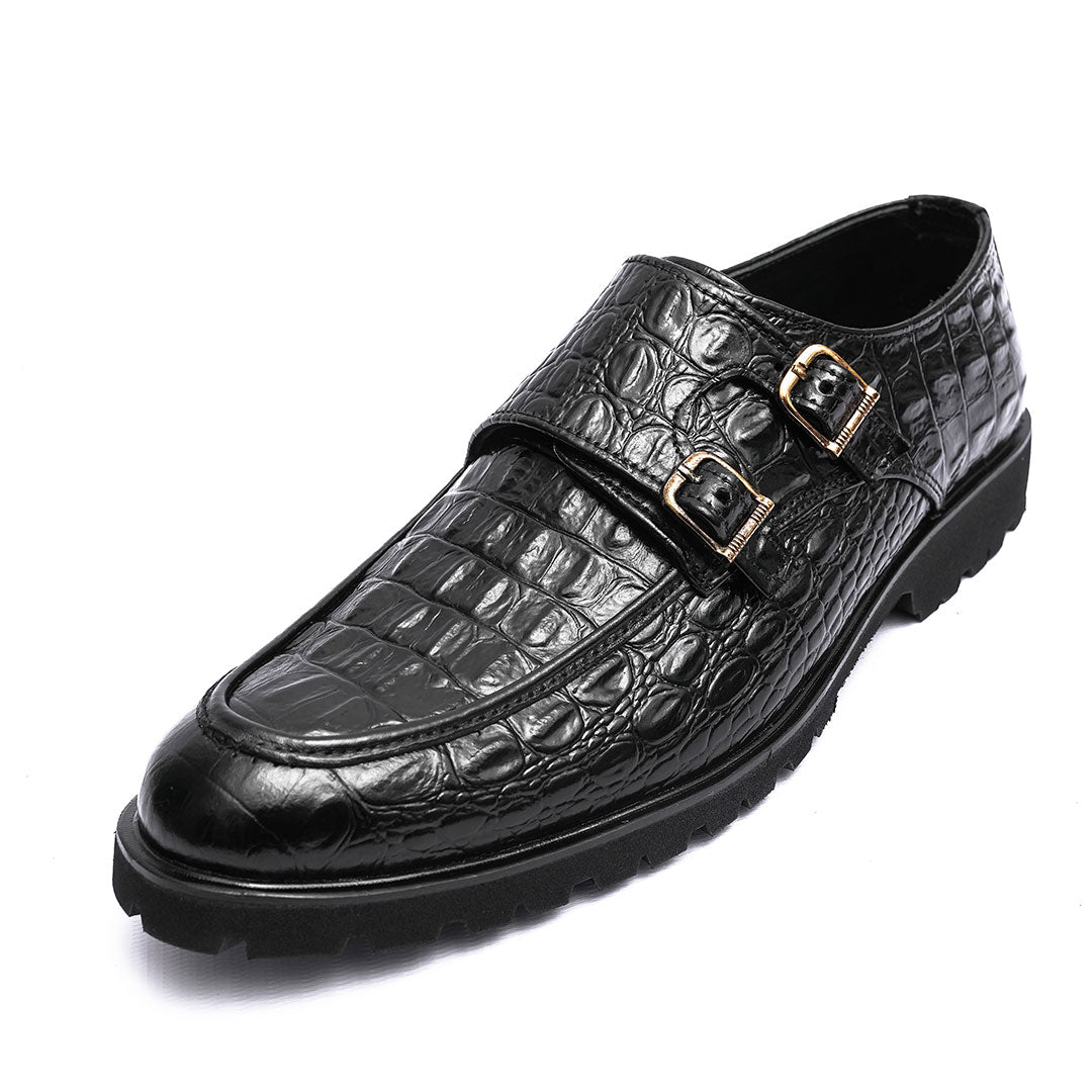 CROX Double Monk Formal Black | Claavi