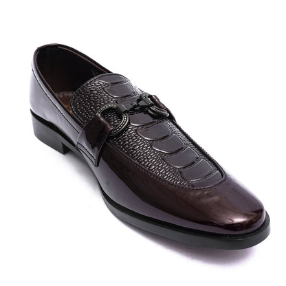 Brauno Textured Slip-ONS Formal loafer | Claavi