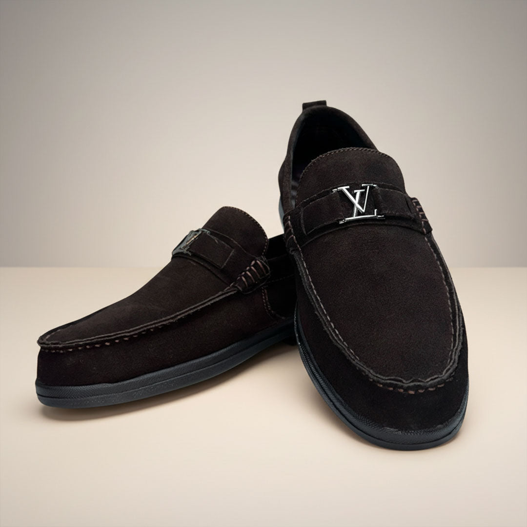 Shadow Braunero LV- Slip-On Loafer Suede leather Shoes