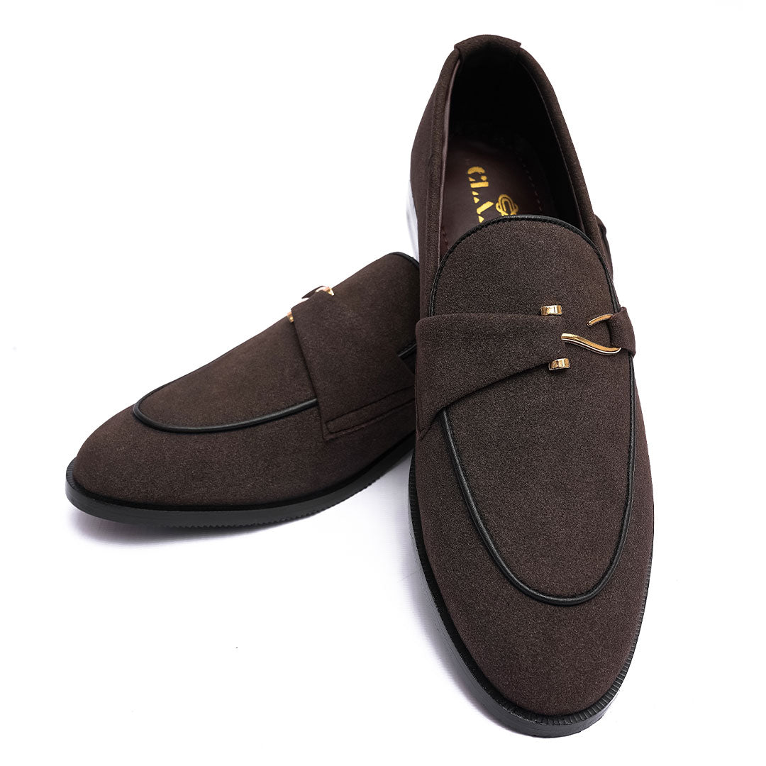 Brauno Suede S Buckle Formal Shoes | Claavi