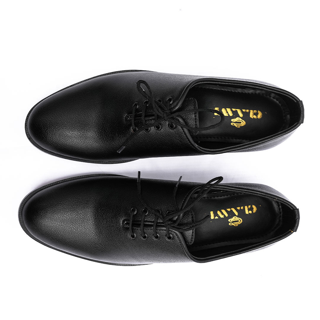 Matte Umbra Laced Formal Shoes | Claavi