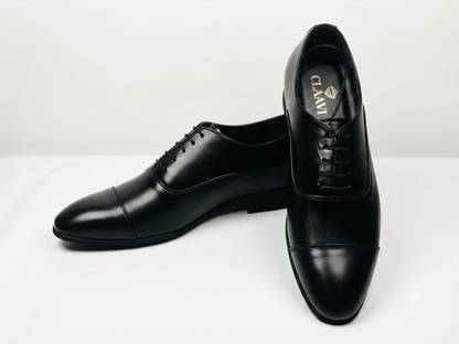 Ashen Classic Lace Leather Premium Shoes
