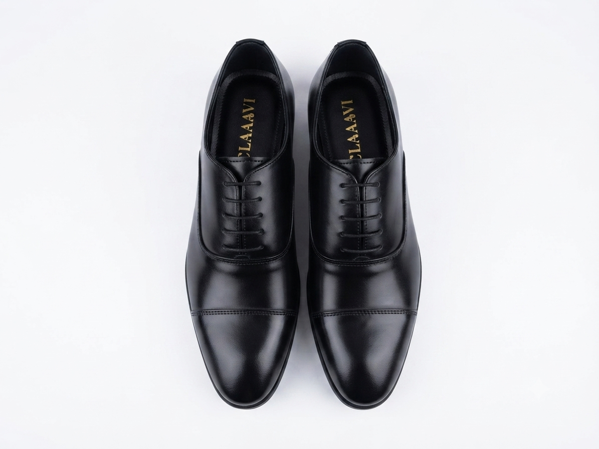 Ashen Classic Lace Leather Premium Shoes