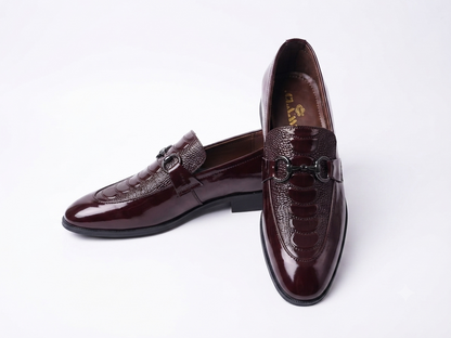 Brauno Textured Slip-ONS Formal loafer
