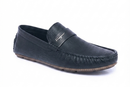 Umbra Striped Loafer Black