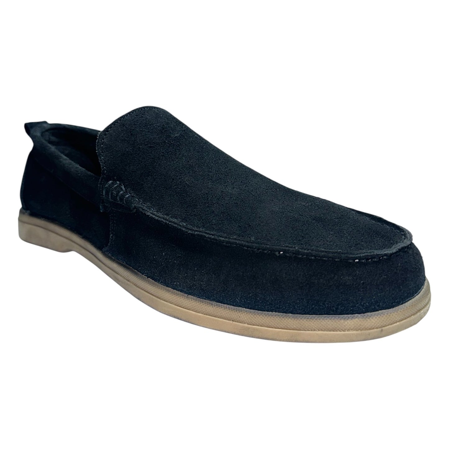 Shadow Black -  Slip-On Loafer Suede leather Shoes