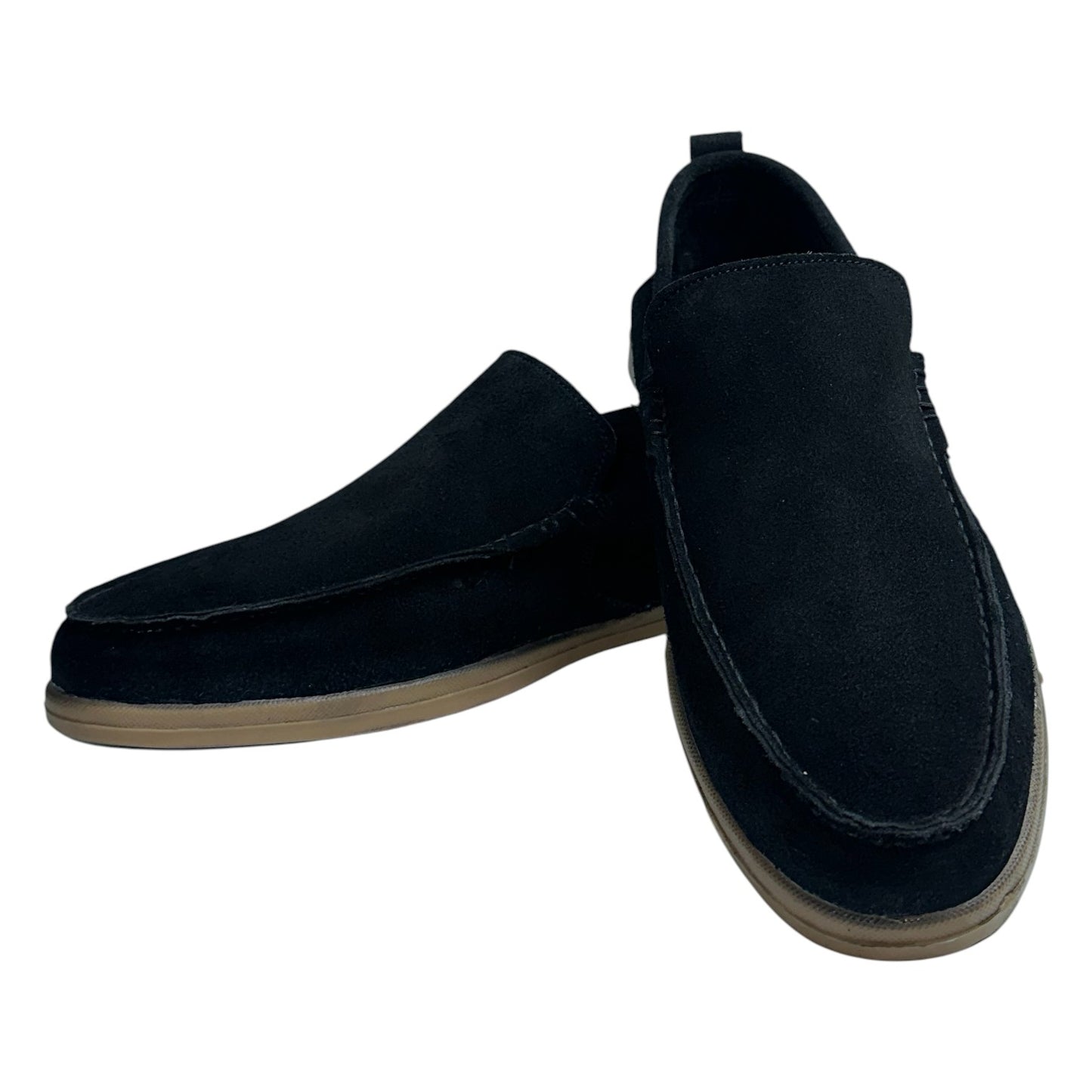 Shadow Black -  Slip-On Loafer Suede leather Shoes