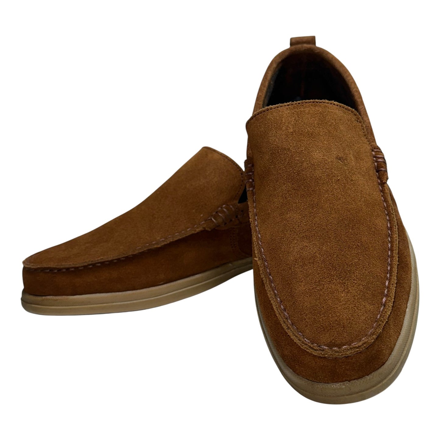 Shadow Brown - Slip-On Loafer Suede leather Shoes