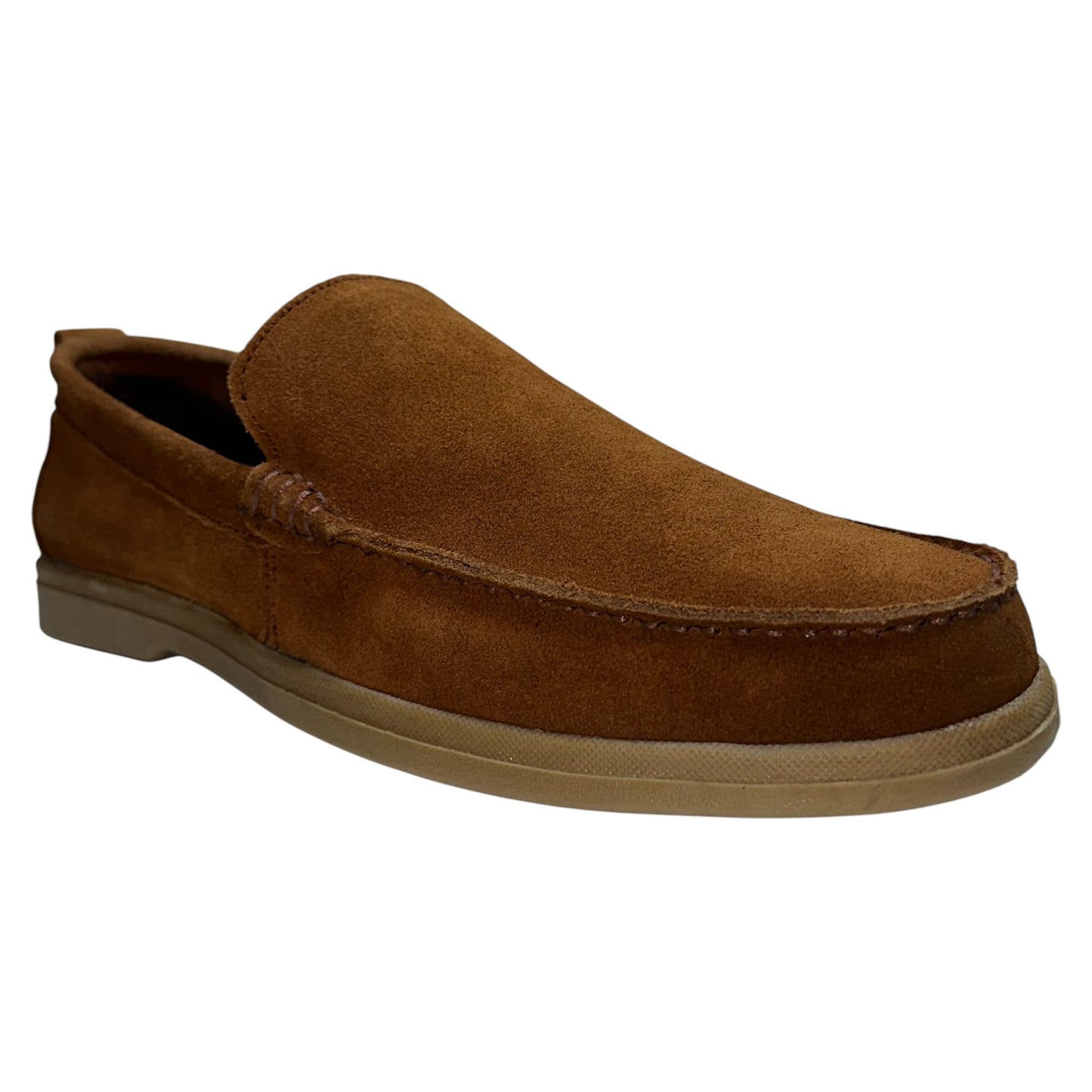 Shadow Brown - Slip-On Loafer Suede leather Shoes