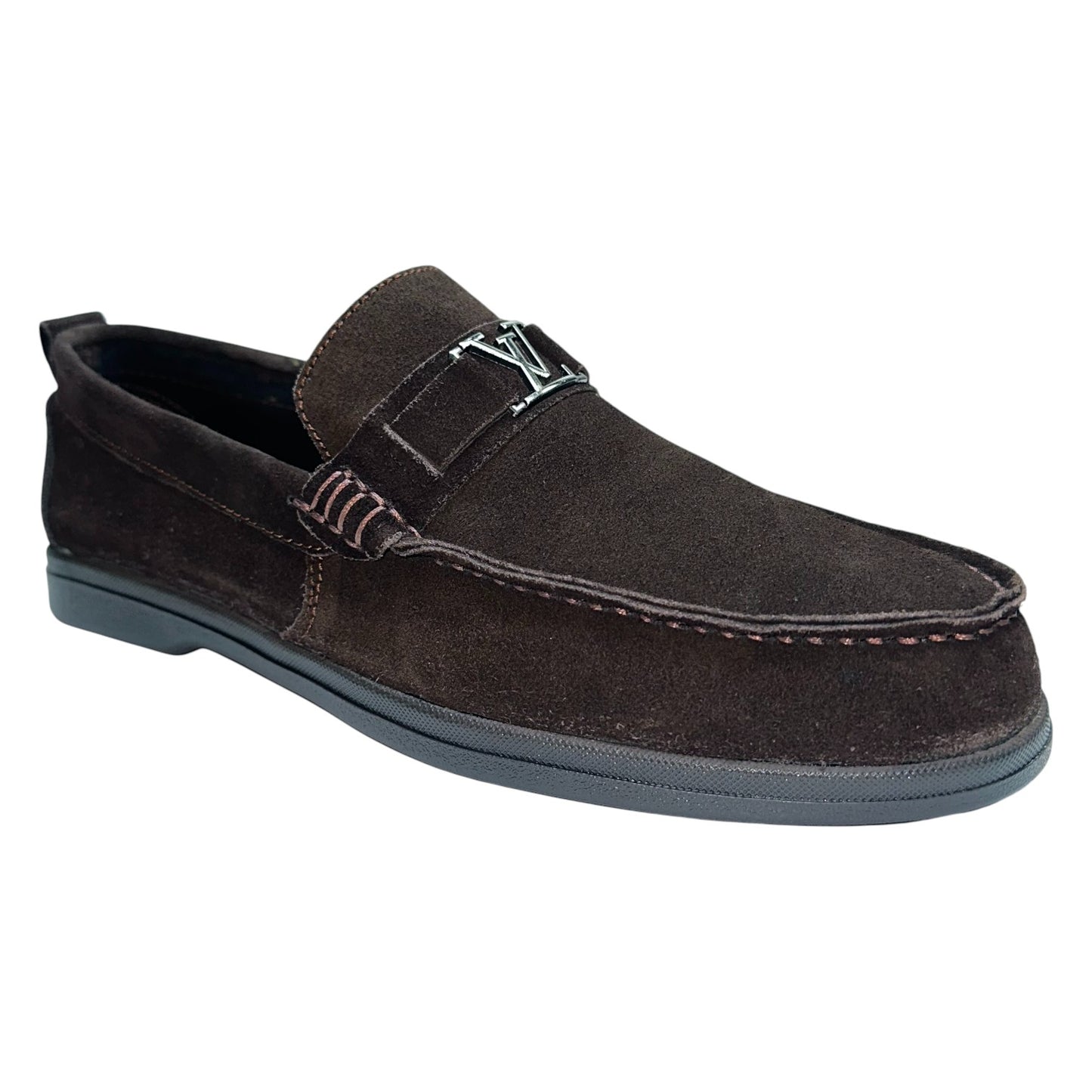 Shadow Braunero LV- Slip-On Loafer Suede leather Shoes