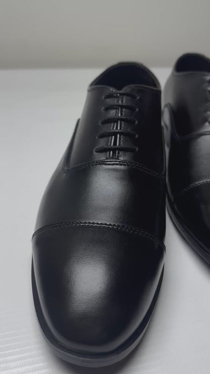 Ashen Classic Lace Leather Premium Shoes