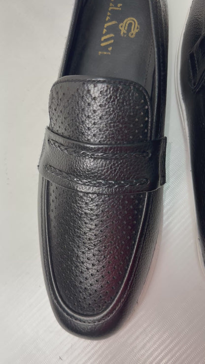 Classic Natural Vein - Special Italian stitch design leather Shoes