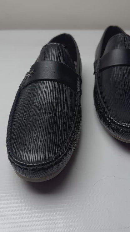 Umbra Striped Loafer Black