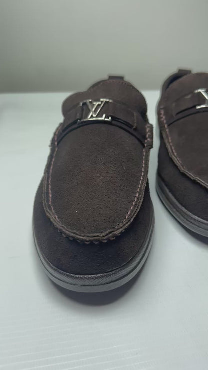 Shadow Braunero LV- Slip-On Loafer Suede leather Shoes